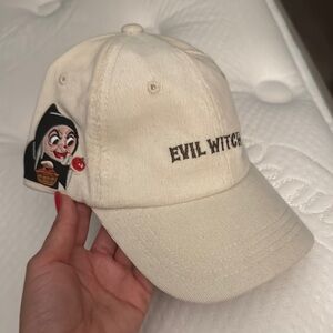 Evil Witch Embroidered Cream Cap